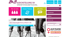 Desktop Screenshot of gleichstellung-sh.de